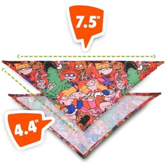 NEW Nickelodeon Dog Bandana Retro Millenial 90s Y2K Colorful Dog Lover Gift - Picture 3 of 5